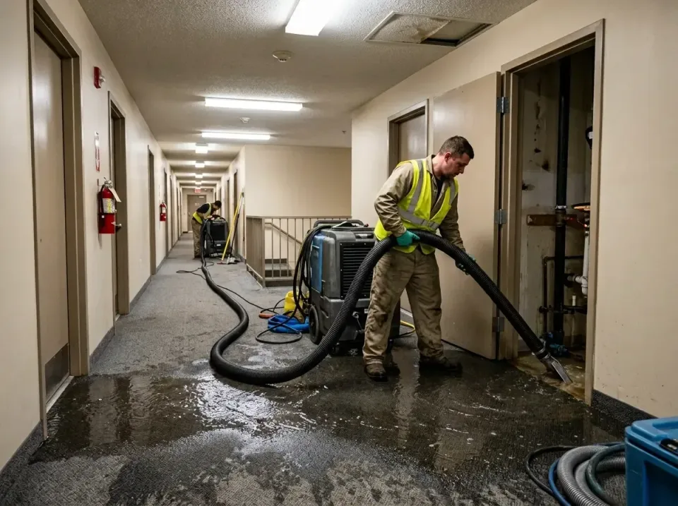 multi-unit-apartment-hallway-f-005 — frequently asked questions, Emergency Burst Pipe Water Extraction & Removal in Lake Zur…